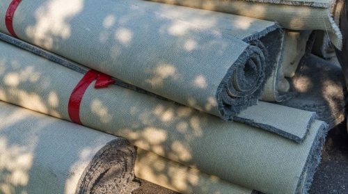 Put your old carpet in a skip